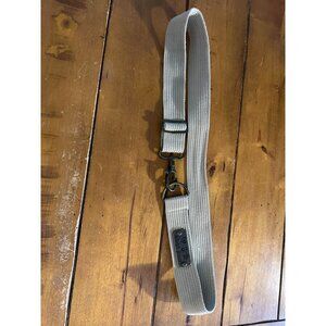 Mudd Jeans Adjustable Beige Canvas Belt With Metal Accents & Clip